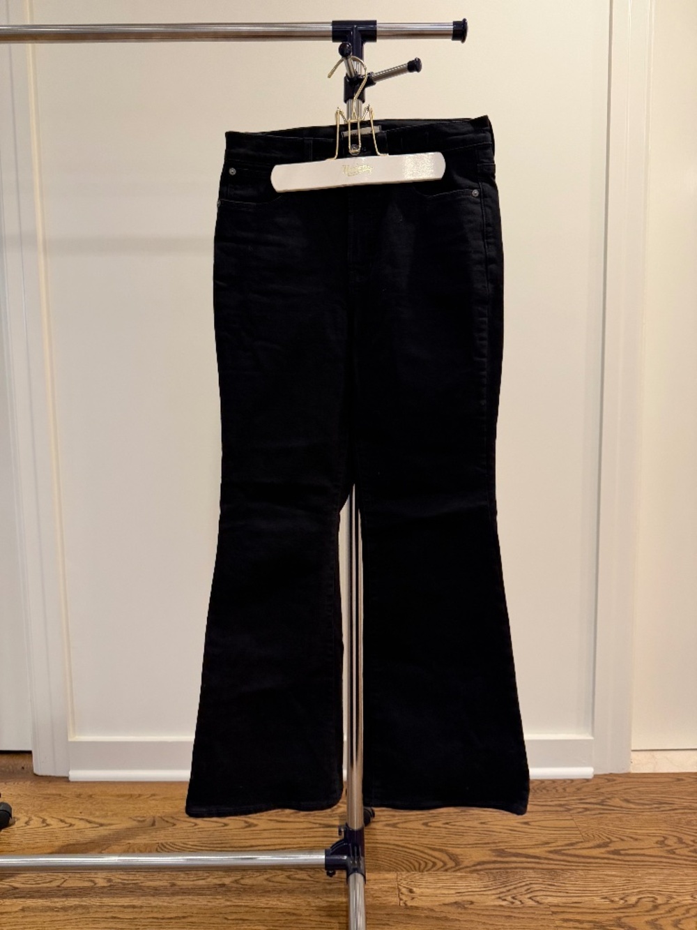 Madewell The Perfect Vintage Flare Jean, Black (Size 28)